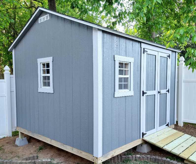 10X10 shed Some sheds need legs