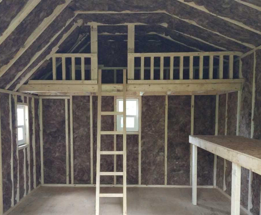 Insulation Shed wall and ceiling insulation