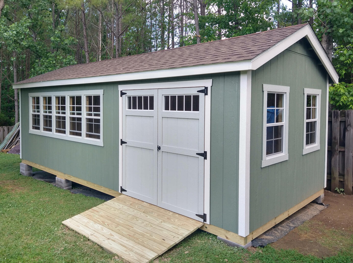 10x20 shed Shed with additional windows and upgraded eaves